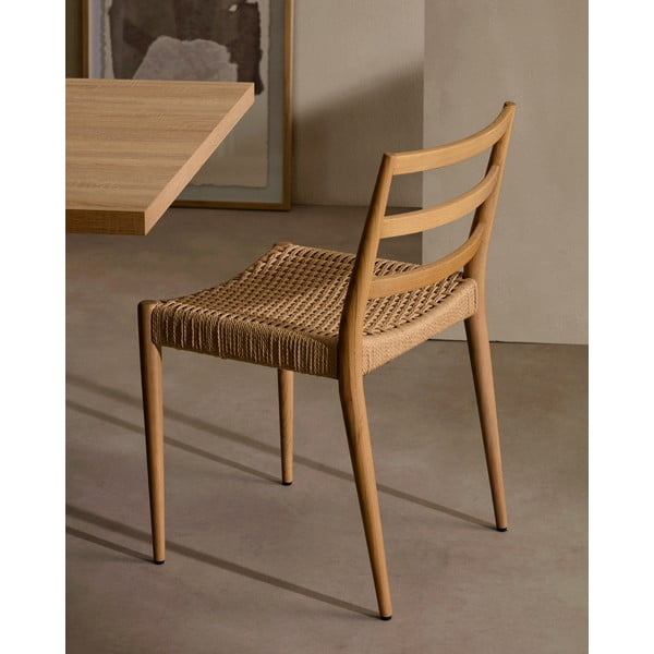 Krzesła z litego drewna dębowego zestaw 2 szt. Analy – Kave Home-image-1