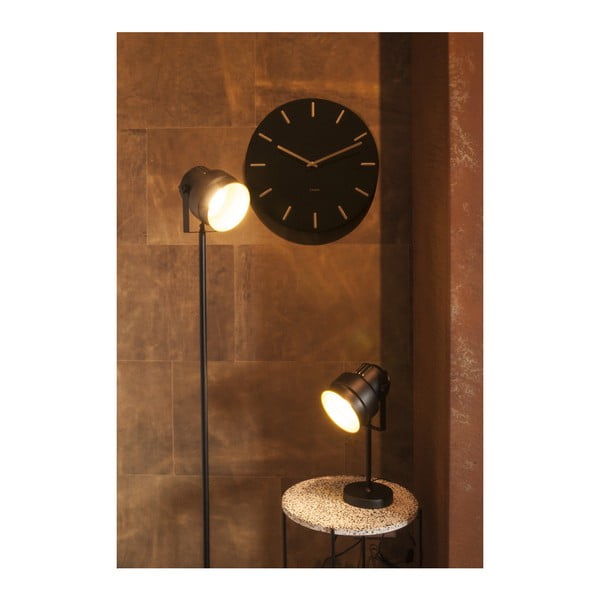 Czarny zegar ścienny Karlsson Charm-image-3