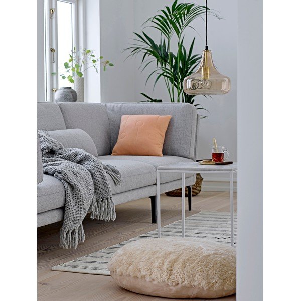 Brązowa lampa wisząca ze szklanym kloszem ø 25,5 cm Yuser – Bloomingville-image-1