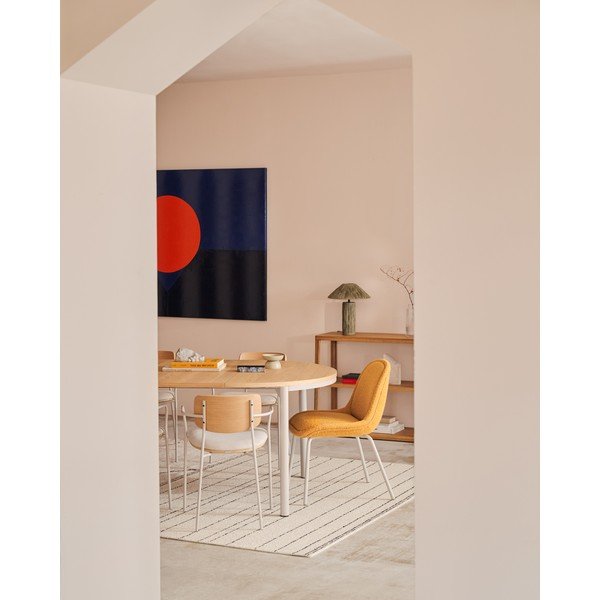 Musztardowe krzesła zestaw 4 szt. Aimin – Kave Home-image-4