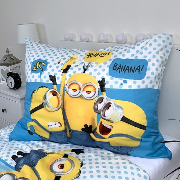Dziecięca pościel jednoosobowa z mirowłókna 140x200 cm Minions 2 – Jerry Fabrics-image-3