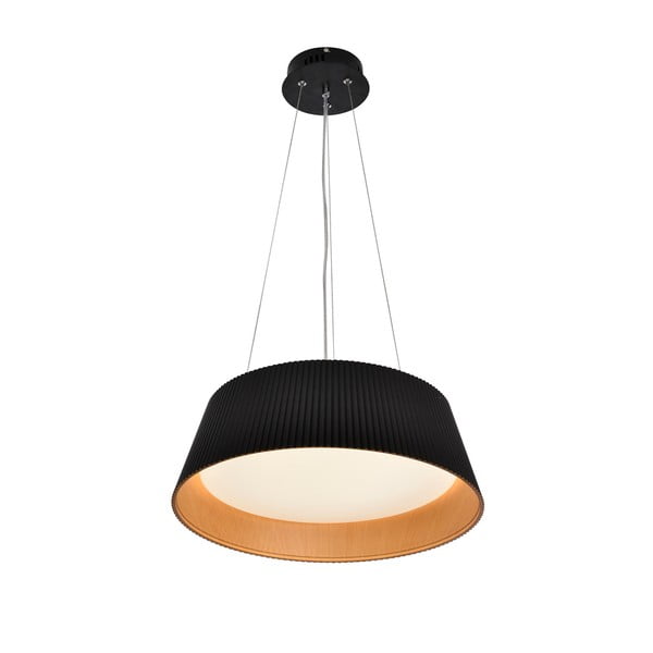 Czarna lampa wisząca LED z metalowym kloszem ø 45 cm Umbria – Candellux Lighting