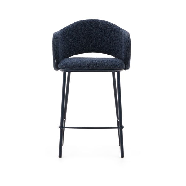 Ciemnoniebieski hoker (wysokość siedziska 65 cm) Maina – Kave Home-image-4