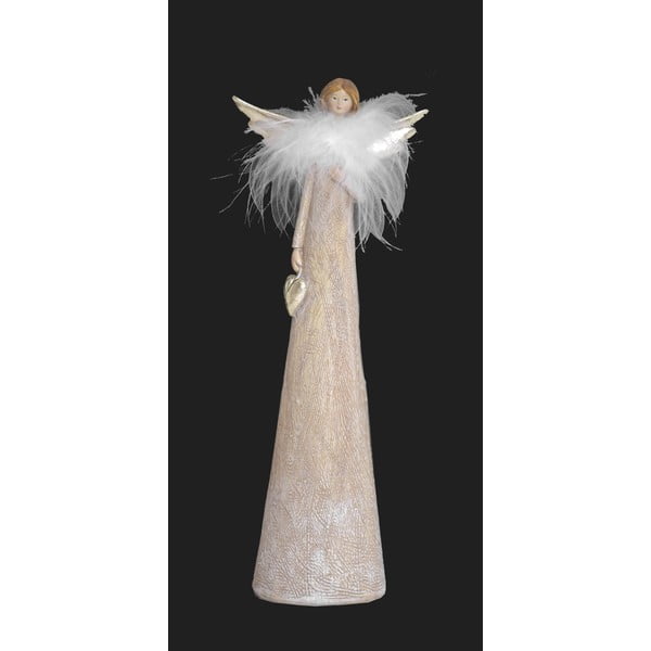 Biały anioł dekoracyjny Ego Dekor Antonia, wys. 28 cm