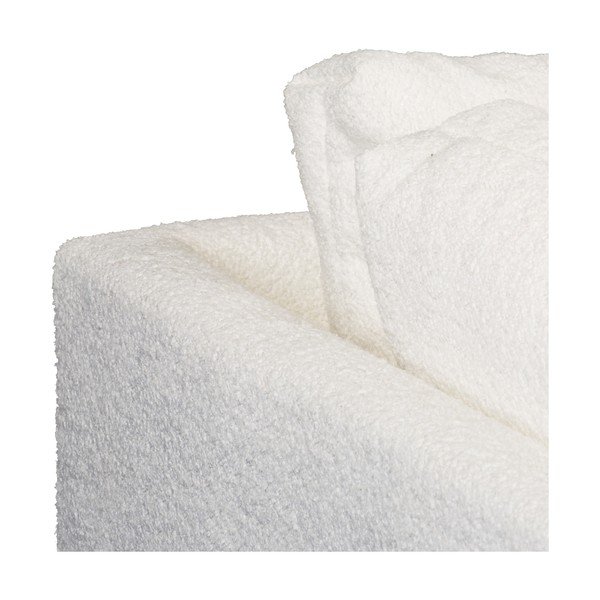 Biały narożnik z materiału bouclé (lewostronny) Ariella – Ropez-image-1