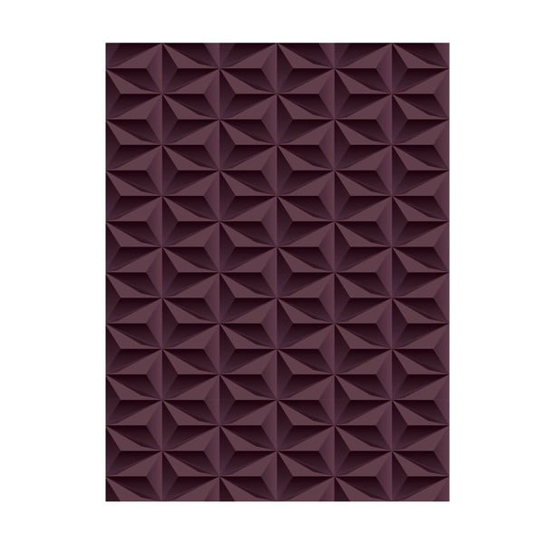 Winylowy dywan Origami Choco, 70x100 cm