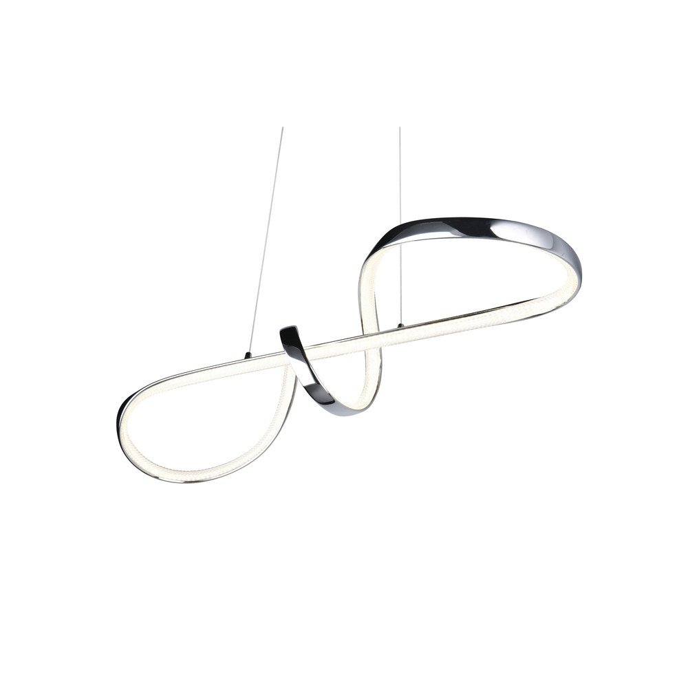 Lampa wisząca LED w kolorze srebra Padua – Reality (zdjęcie 5)