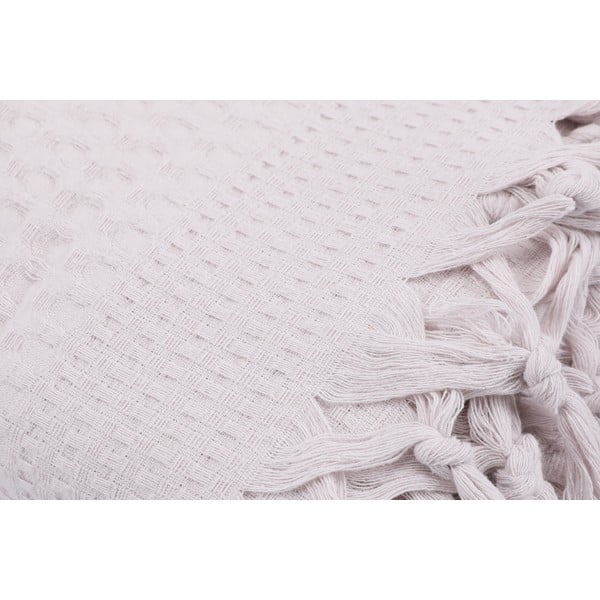 Beżowa bawełniana narzuta 220x240 cm Pique – Mijolnir-image-1
