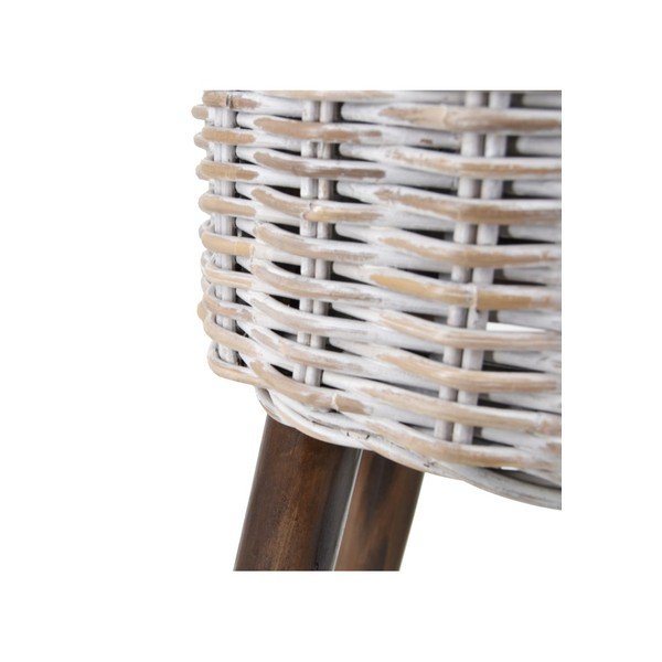 Stołek rattanowy z konstrukcją z drewna Moycor Acra-image-4