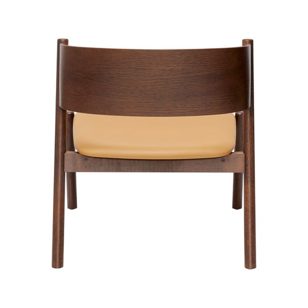 Ciemnobrązowy fotel Oblique – Hübsch-image-3