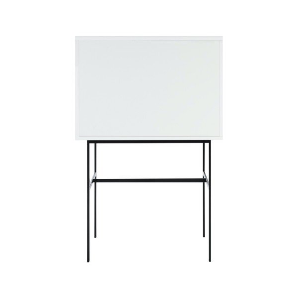 Szarobeżowa witryna z drzwiami przesuwnymi 70x109x40 cm Lekko – noo.ma-image-4