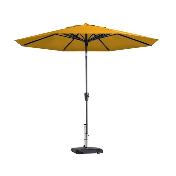 Żółty parasol ogrodowy ø 300 cm Paros II − Madison