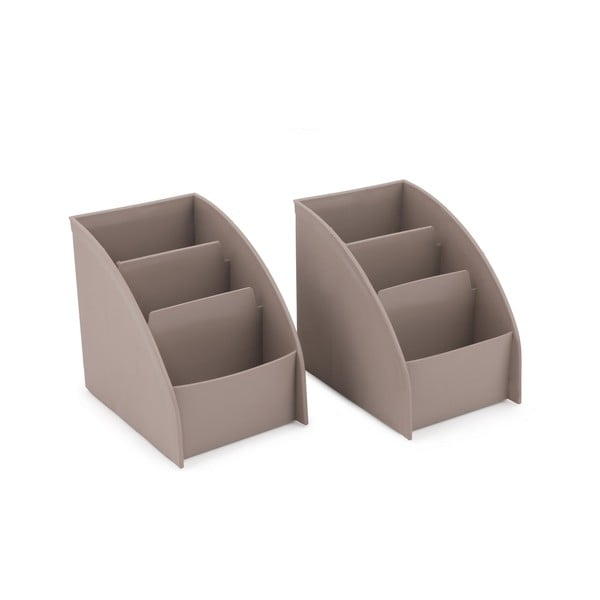 Beżowy plastikowy organizer łazienkowy na kosmetyki – Hermia-image-4