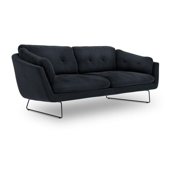 Ciemnoniebieska sofa z aksamitnym obiciem Windsor & Co Sofas Gravity-image-2