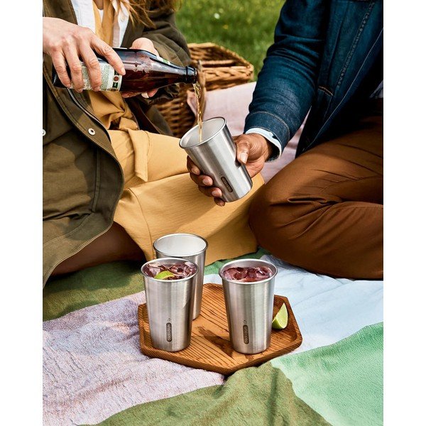 Kubek podróżny ze stali nierdzewnej w kolorze srebra 500 ml – Black + Blum-image-1