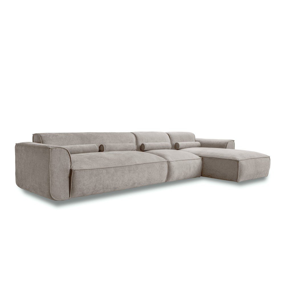 Beżowy narożnik (prawostronny) Flex Felix – Miuform