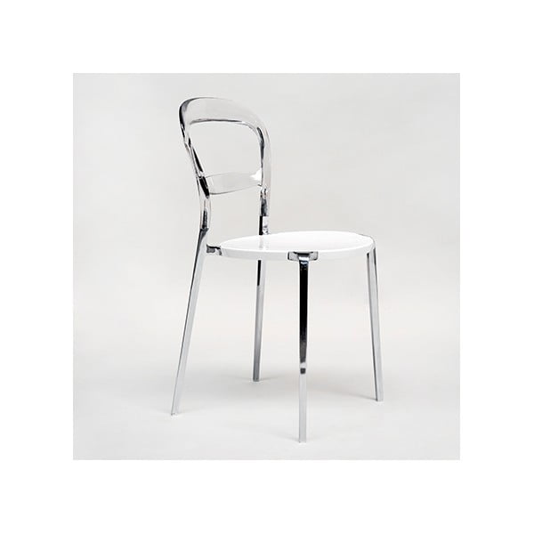 Krzesło Thalassa Alu Transaprent/White