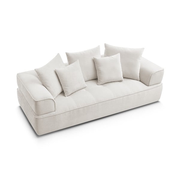 Beżowa sofa z tkaniny szenilowej 237 cm Whesley – Bobochic Paris-image-4