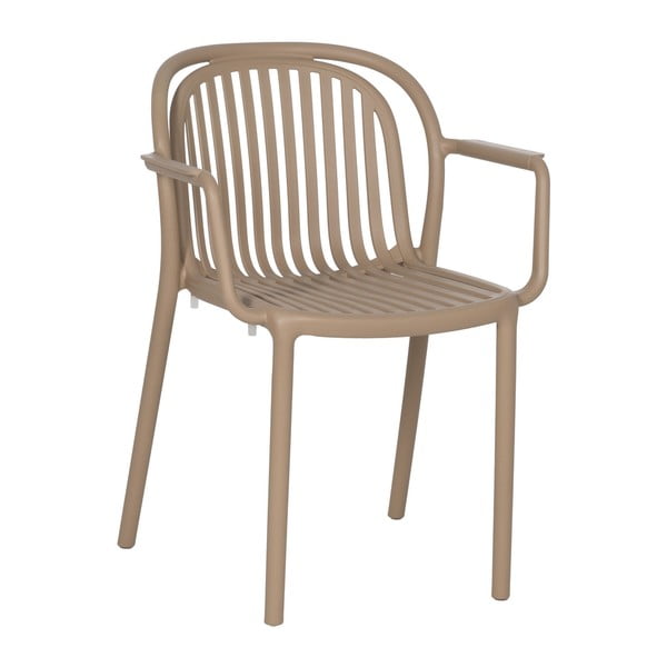 Beżowe plastikowe krzesło Alia – Ixia