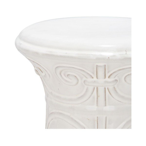 Biały stolik ceramiczny odpowiedni na zewnątrz Safavieh Imperial, ø 30 cm-image-1