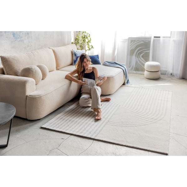 Szary/kremowy dywan 200x290 cm Zen – Universal-image-3