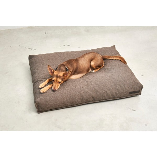 Brązowy materac dla psów z materiału bouclé 100x75 cm Mondo Chocolate M – MiaCara-image-3