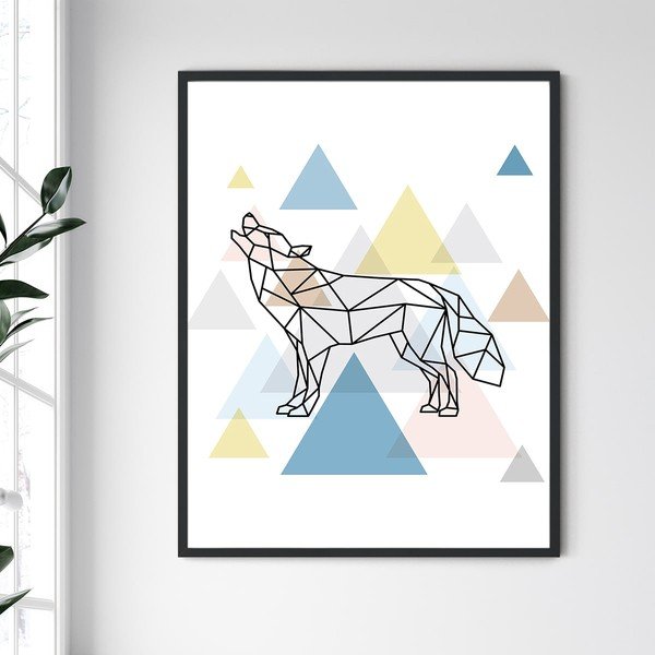 Obraz w ramie North Carolina Frame Wolf III, 30x40 cm