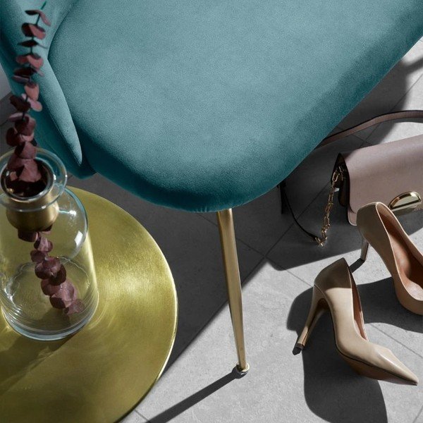 Aluminiowy okrągły stolik ø 39 cm Rhet – Kave Home-image-3