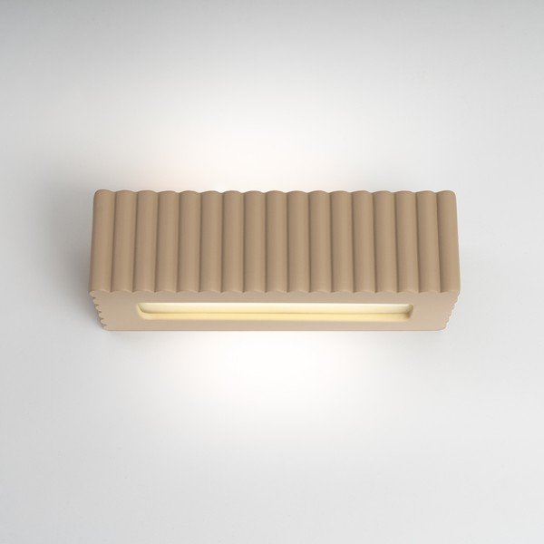 Szarobrązowy kinkiet ceramiczny Rivena – Sollux-image-2