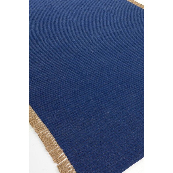 Niebieski dywan z mieszanki bawełny tkany ręcznie 160x230 cm Channa – Jotex-image-4