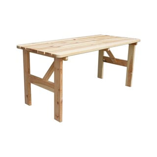 Stół ogrodowy z drewna sosnowego 180x70 cm Viking – Rojaplast