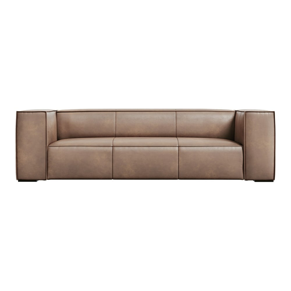 Jasnobrązowa skórzana sofa 227 cm Madame – Windsor & Co Sofas