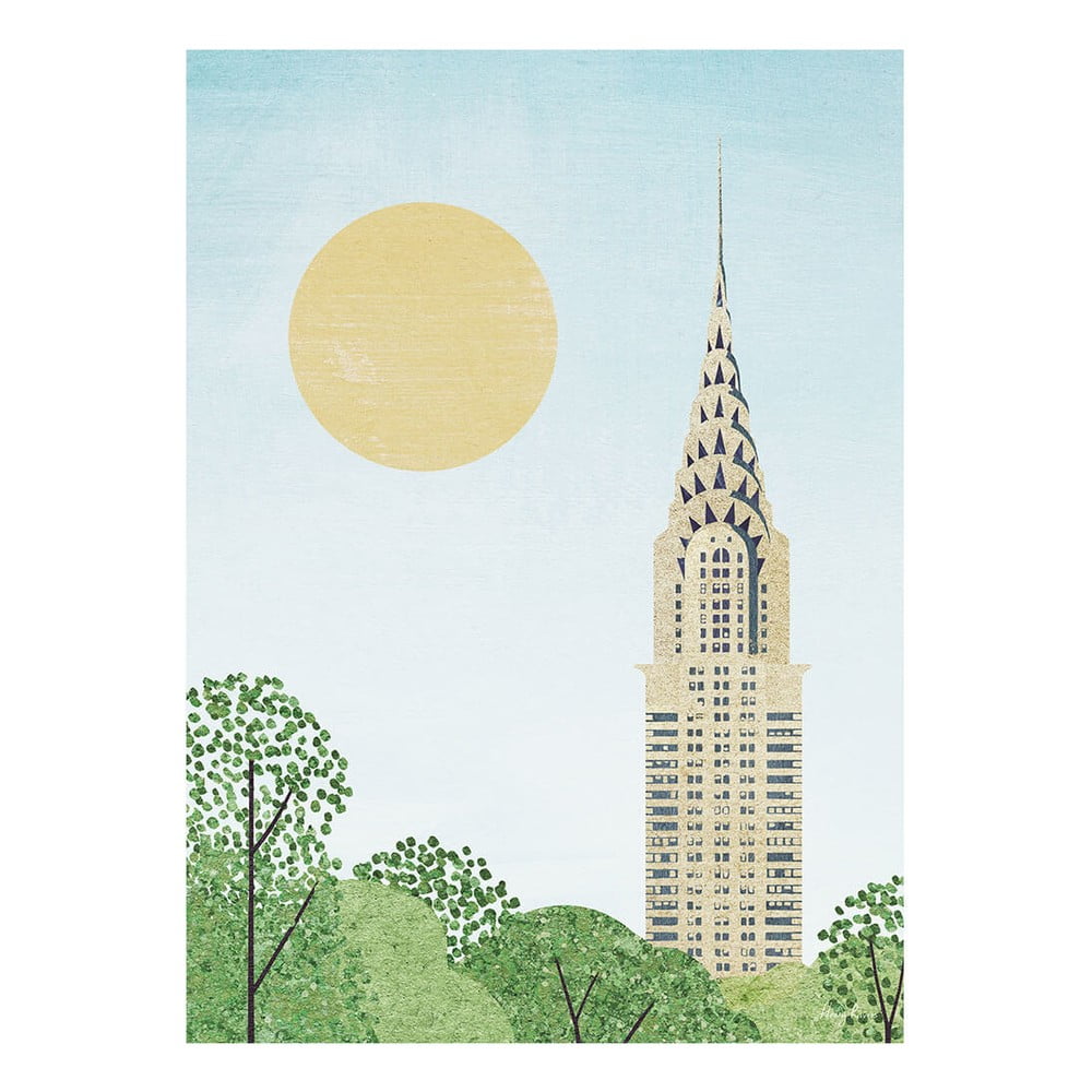 Plakat 30x40 cm Chrysler Building – Travelposter