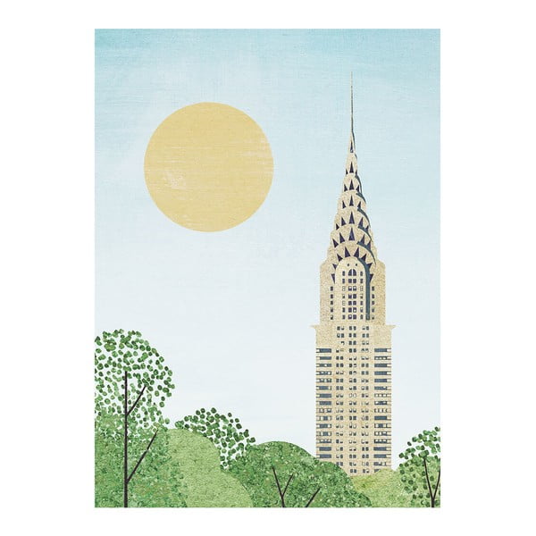 Plakat 30x40 cm Chrysler Building – Travelposter