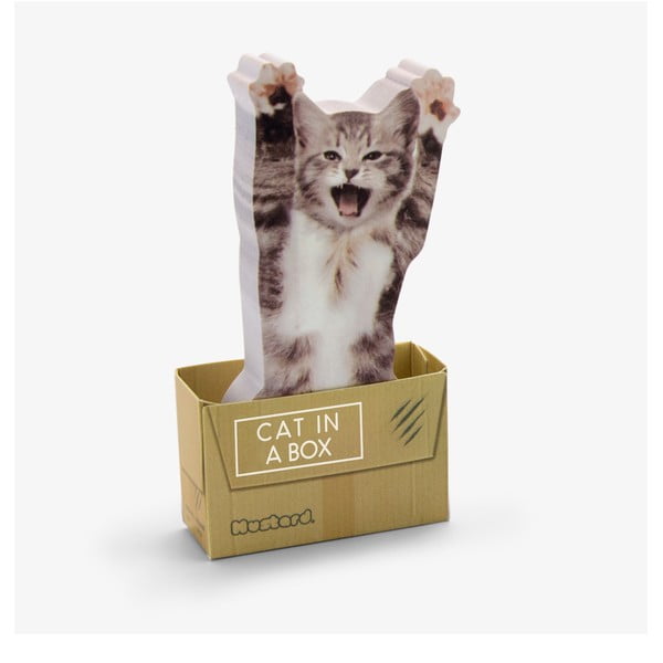 Karteczki samoprzylepne Just Mustard Cat in Box
