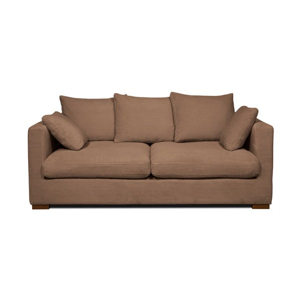 Jasnobrązowa sztruksowa sofa 175 cm Comfy – Scandic