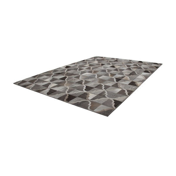 Dywan skórzany Eclipse Grey, 80x150 cm-image-1