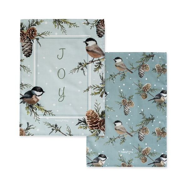 Bawełniane ścierki zestaw 2 szt. 50x70 cm Sparrow – Happy Friday