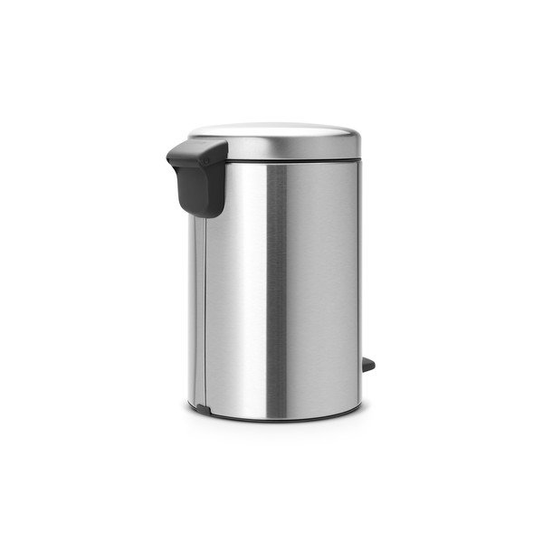 Stalowy kosz na śmieci z pedałem w kolorze matowego srebra 12 l NewIcon – Brabantia-image-3