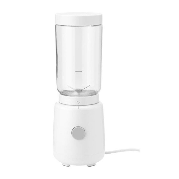 Biały plastikowy blender kielichowy Foodie – RIG-TIG
