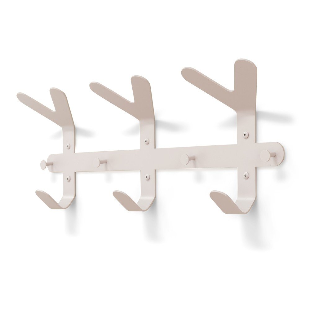 Szarobrązowy stalowy wieszak ścienny 66 cm Frondo – Spinder Design