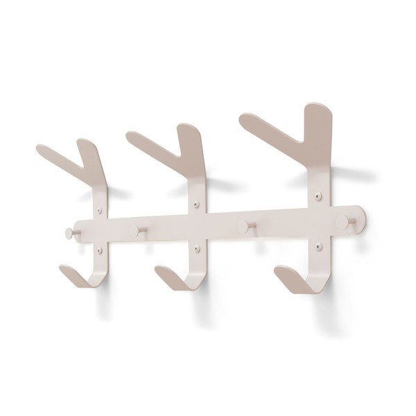 Szarobrązowy stalowy wieszak ścienny 66 cm Frondo – Spinder Design