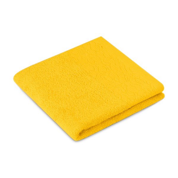 Żółte bawełniane ręczniki zestaw 3 szt. frotte Flos – Restilo-image-1