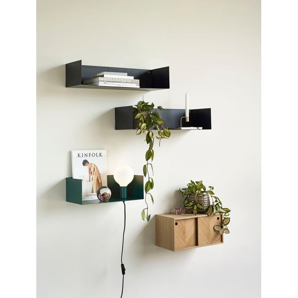 Półka z drewna dębowego Hübsch Herringbone-image-1