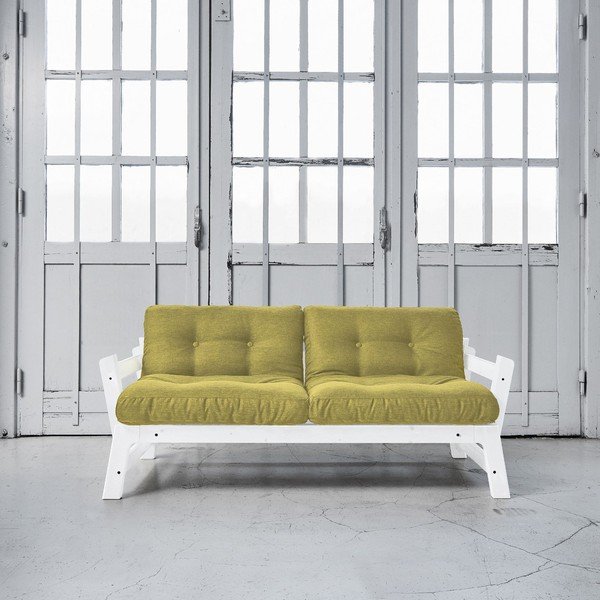 Sofa rozkładana Karup Step White/Avocado Green-image-1