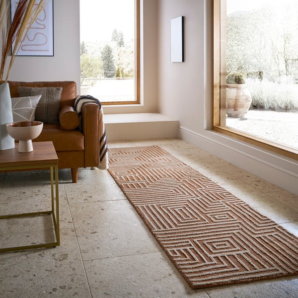 Chodnik w kolorze terakoty 80x300 cm Kylo – Flair Rugs-image-2