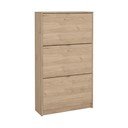 Uchylna szafka na buty w dekorze dębu w naturalnym kolorze 70x124x24 cm Shoes – Tvilum