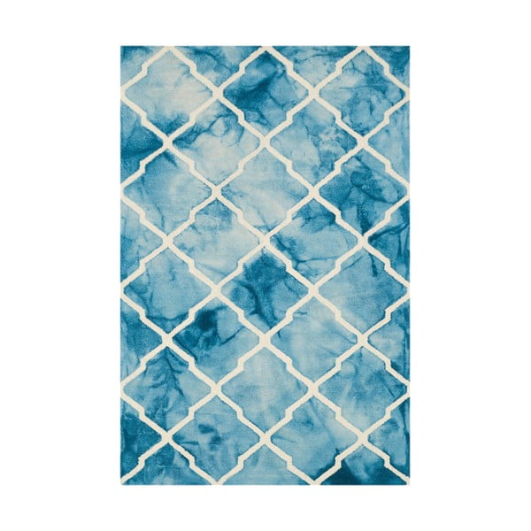 Niebieski dywan tuftowany ręcznie Bakero Batik, 153x244 cm