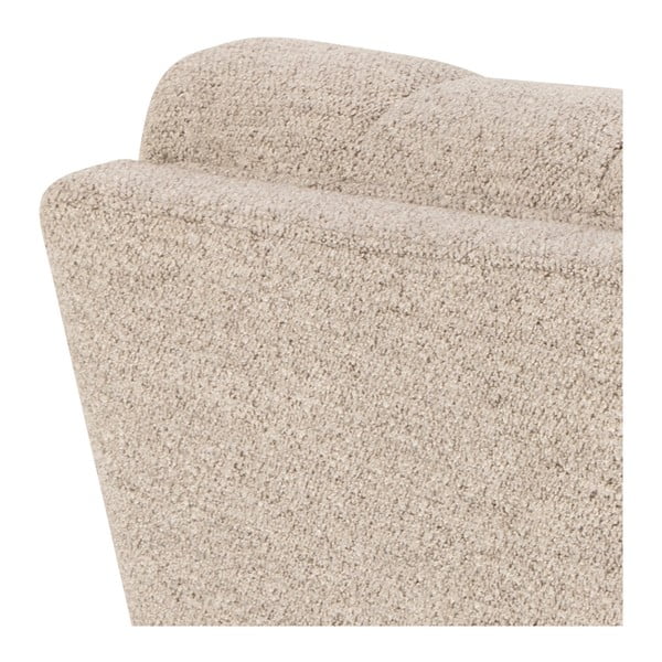 Beżowa sofa z materiału bouclé 218 cm Tampa – Actona-image-1