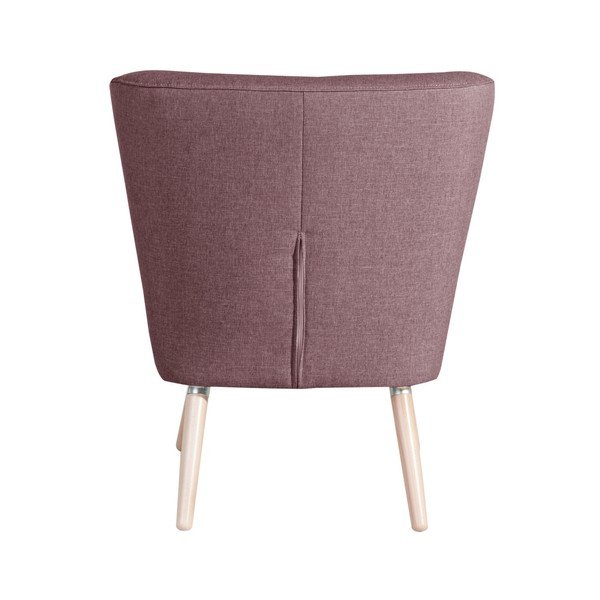Jasnoróżowy fotel Max Winzer Neele Duro Aubergine-image-1